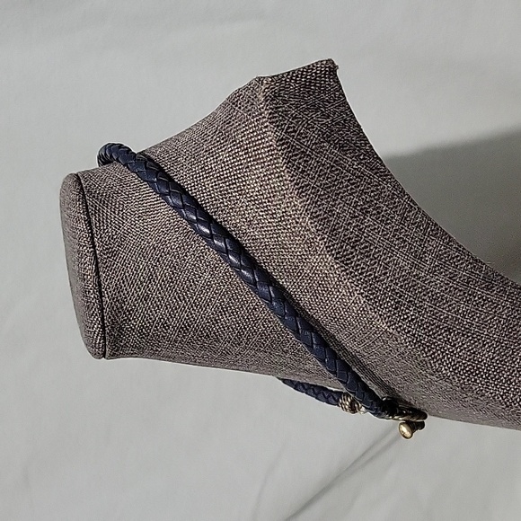 American West Sterling Silver Braided Leather Toggle Necklace NWOT - Picture 5 of 6